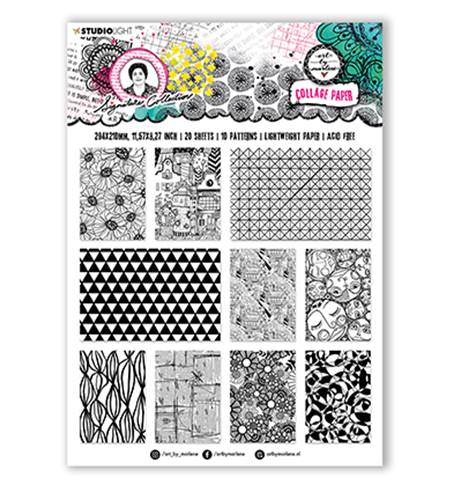 Collage paper - Signature collection - Black & white moments