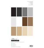 Pad cardstock Essentials - Brown & grey