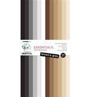 Pad cardstock Essentials - Brown & grey