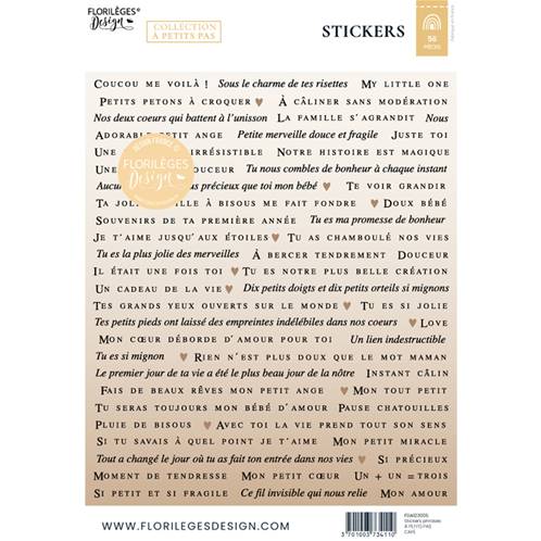 Stickers - A Petits Pas - Phrases - Café