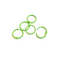 5 anneaux de reliure - Vert foncé - 25 mm intérieur