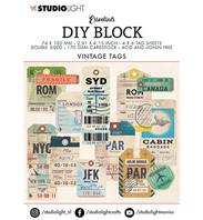 DIY Block - Vintage Tags