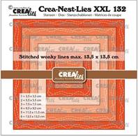 Dies Crea-Nest-Lies-XXL132 - Square with wonky lines