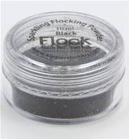 Poudre Flock paillettes - 10 ml - Noir