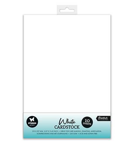 10 cardstock A4 - Lisse - Blanc