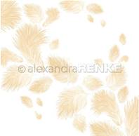 Papier - Fluffy feathers yellow