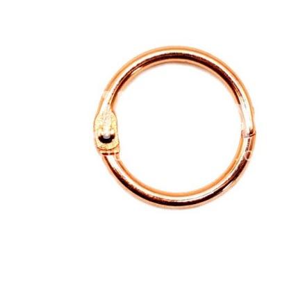 2 anneaux de reliure 25 mm - Rose gold