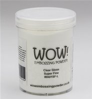 Wow! Embossing Powder - Clear Gloss Super Fine - 160 ml
