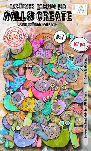 Ephemera Die-cuts - #57 - Snails & Shrooms