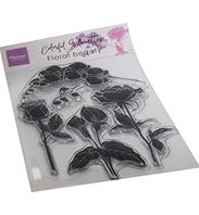 Clear stamp - Colorful Silhouette - Floral Beauty