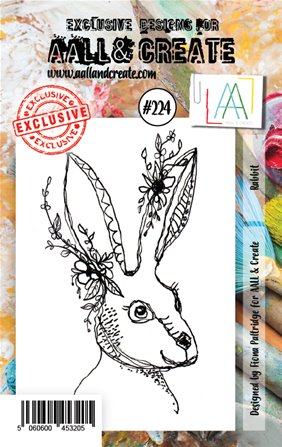 Clear stamp - A7 - #224 - Rabbit
